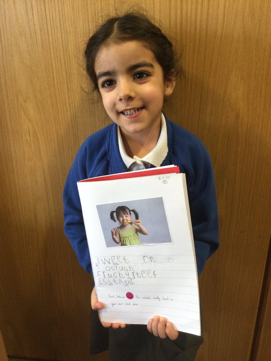 gfprimarycov's tweet image. Reception have had fun writing some fantastic instructions on how to brush your teeth. Check out their wonderful writing! #gfenglish #gfreception #howtobrushyourteeth