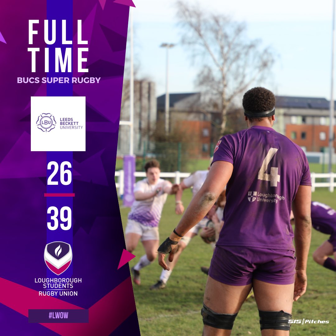 LboroRugby's tweet photo. FULL TIME! ๐
#lbororugby #lborosport #BUCSsuperrugby #LWOWย #LBUvLOU https://t.co/jnRphJGCQ6