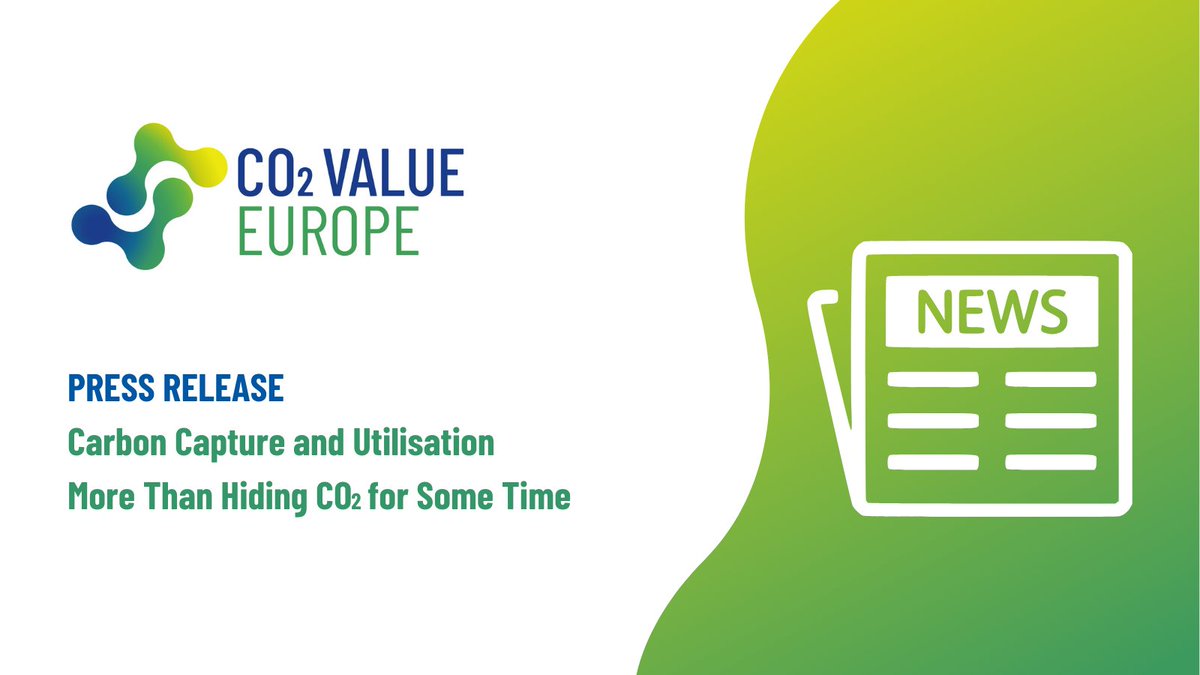 PRESS RELEASE
Today, our Scientific Advisory Committee's latest scientific paper “Carbon Capture and Utilisation (#CCU): More Than Hiding CO2 for Some Time” has been published in the peer-reviewed academic journal <a href="/Joule_CP/">Joule</a>.

Find our full press release at bit.ly/3YEoFfr