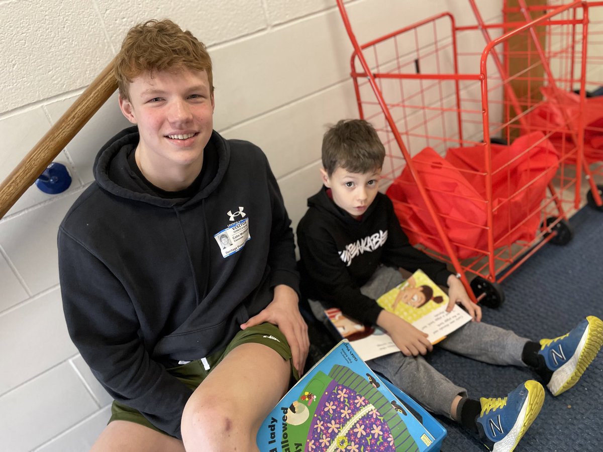 It always warms the heart when former students return to volunteer their time!  It was great catching up with <a href="/colinwolfmeyer/">colin</a> as he tutors our first graders! @HPCubs #OnceACubAlwaysACub #ReadersAreLeaders