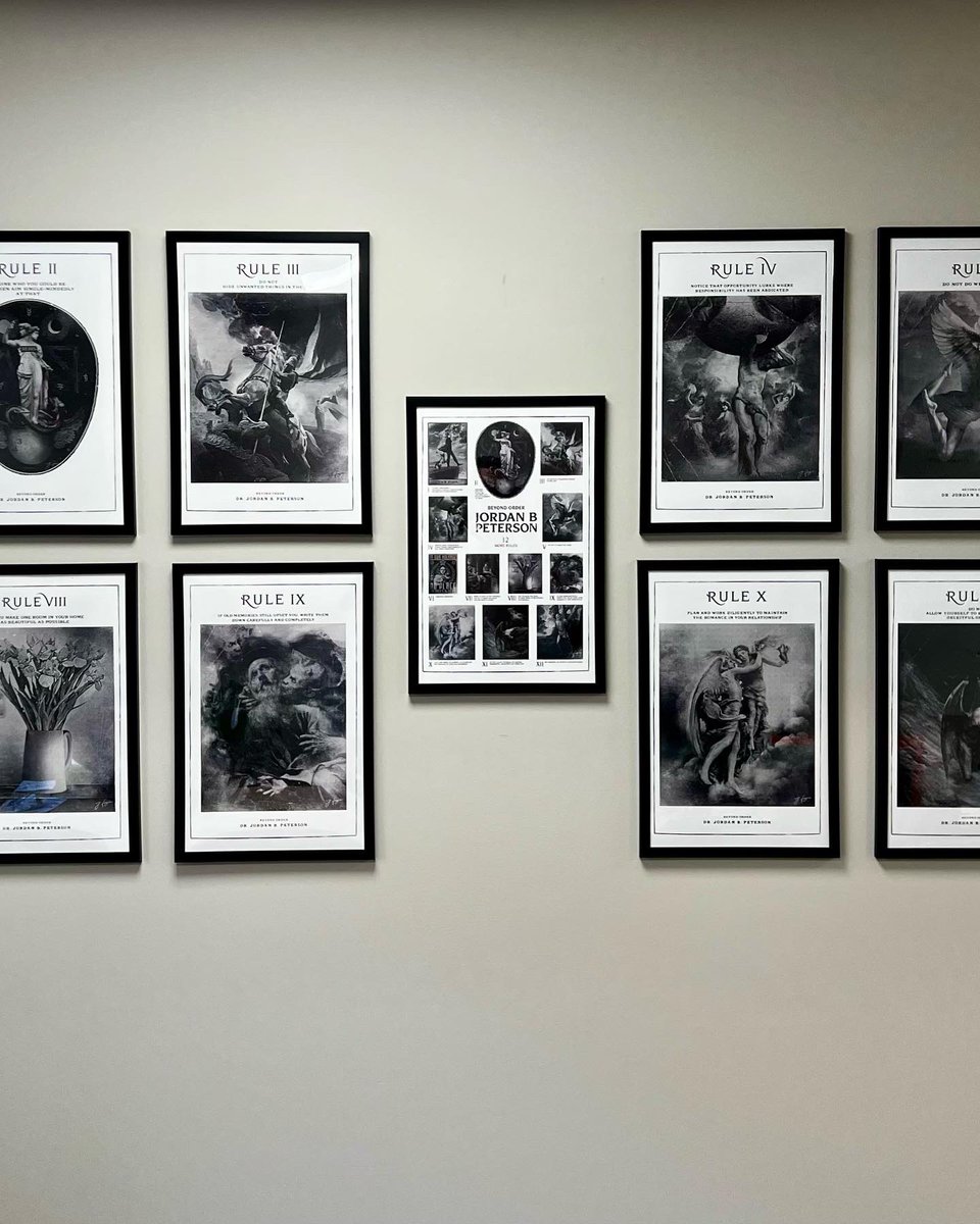 jessehouser's tweet photo. Thoughts on the office wall? @jordanbpeterson https://t.co/1AoGEkwdAg