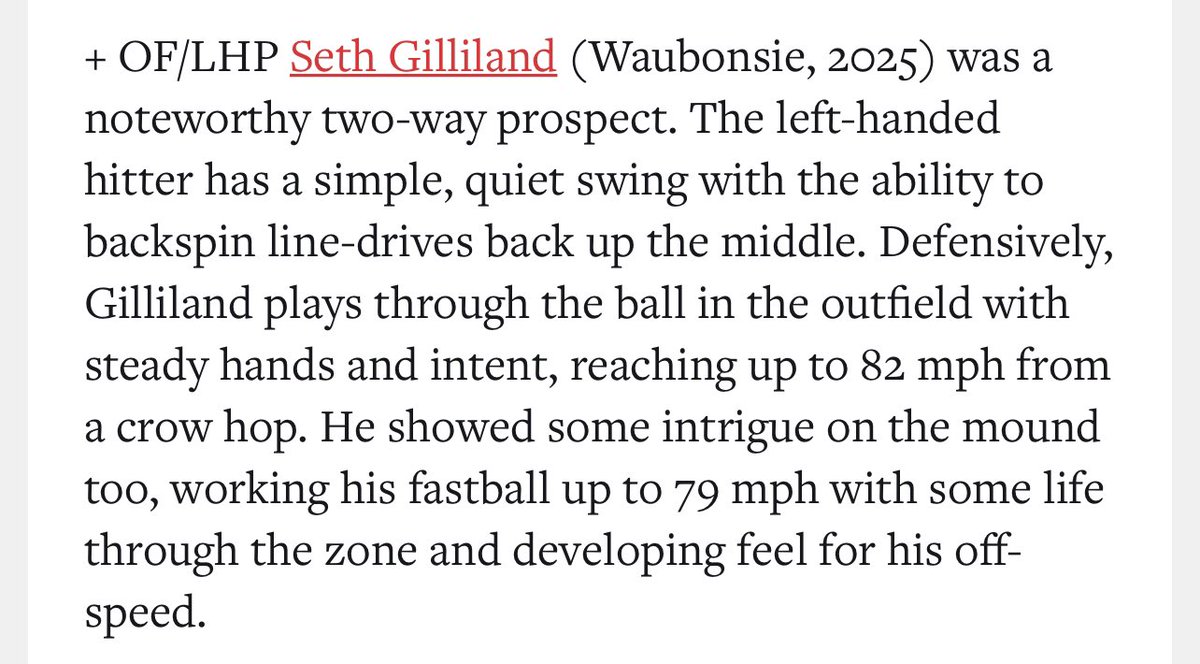 Seth06Gilliland's tweet photo. Proud to be featured at Preseason ID event. #PBRIllinois @wvhsbaseball @canes_illinois https://t.co/KXhhHATuKB