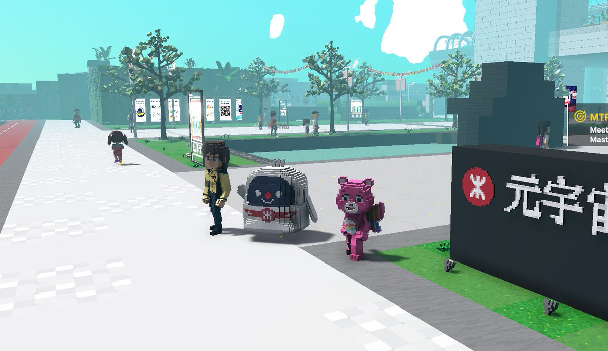 Nikwizards's tweet photo. @TheSandboxGame I found the Delivery Robot in Next Station: Metaverse! 🚉 #LunarNewYearTSB https://t.co/teOFMAIYTQ