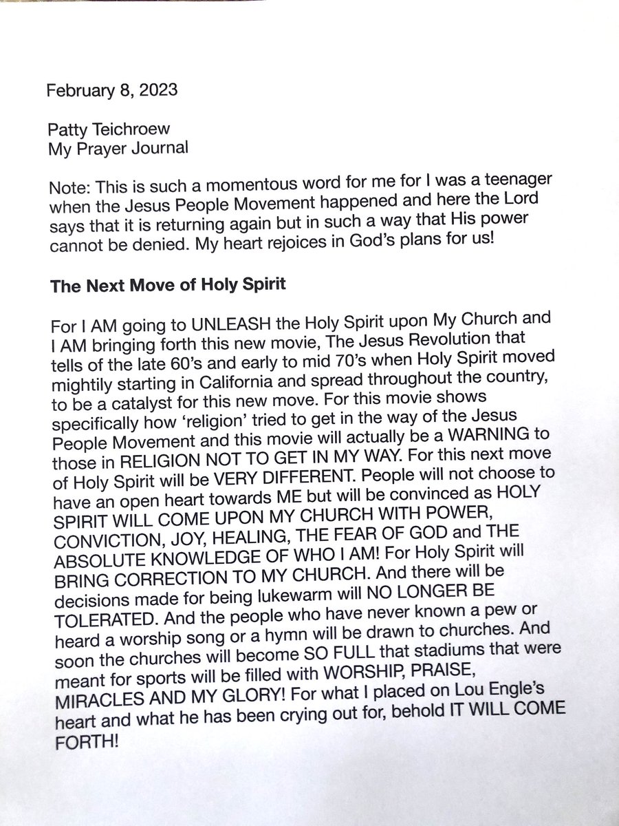 plteich's tweet photo. The Next Move of Holy Spirit https://t.co/RT951GNvhh