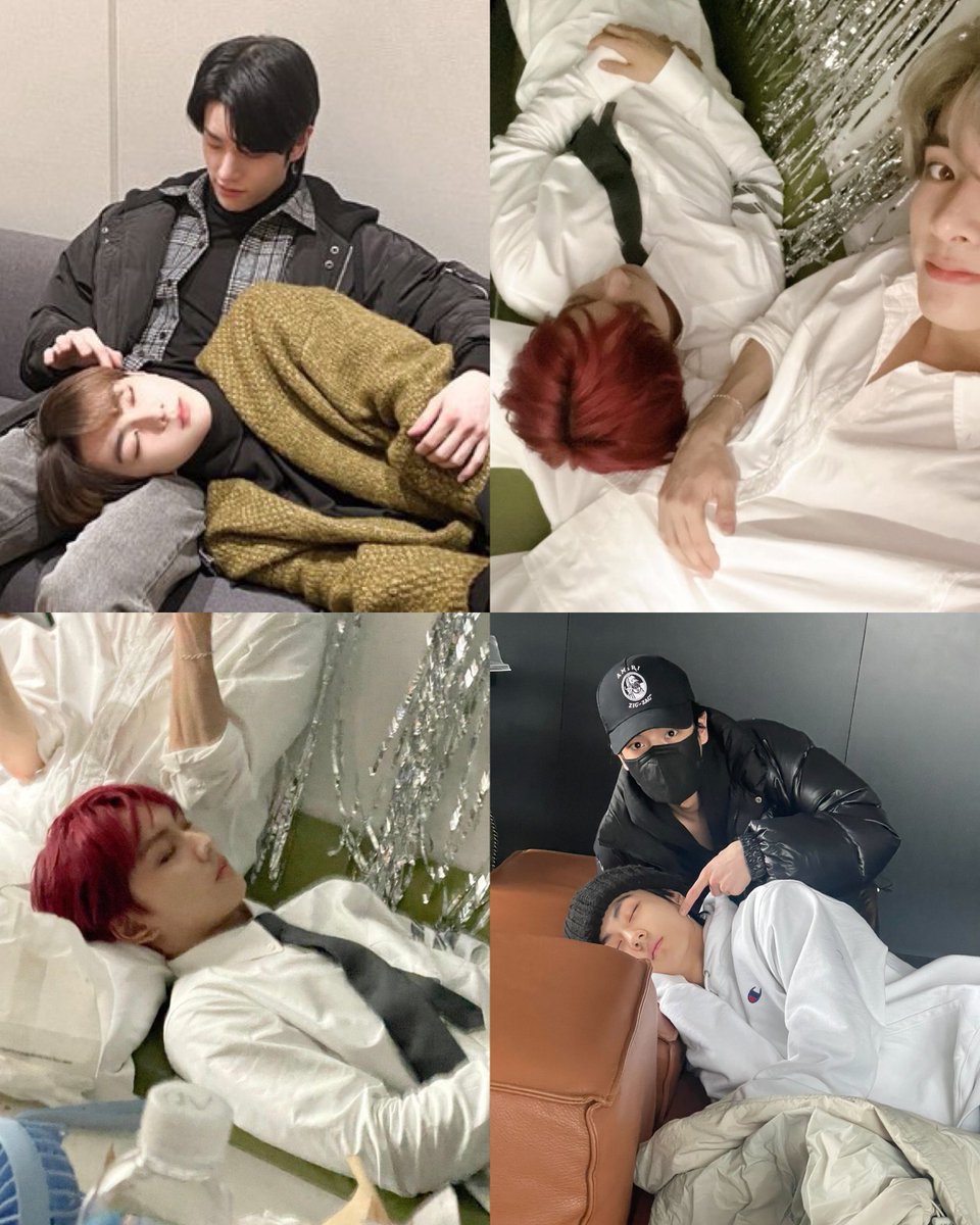 EN7ernally's tweet photo. jake with sleeping jungwon 🥹 im too soft for this 😭🤍 https://t.co/238tTdL37c