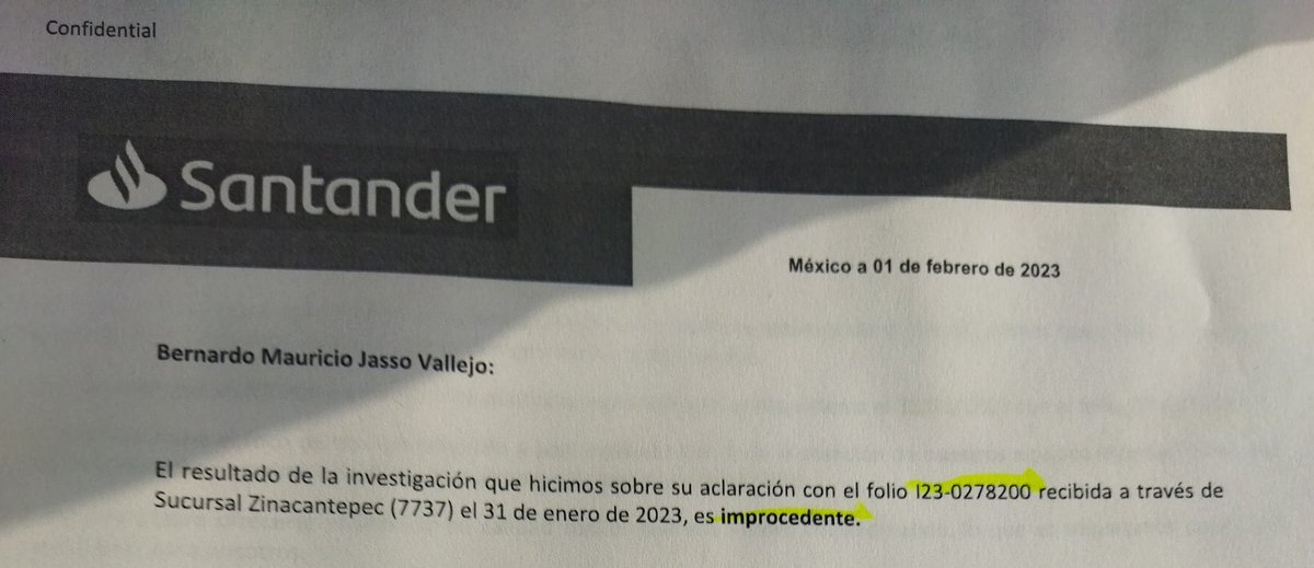 BernaJasso's tweet photo. El multicajero @SantanderMx X97151 ubicado en Zinacantepec el pasado 30 de enero se tragó el dinero que deposité. Hice el procedimiento que pidieron y responden en la sucursal que mencioné q es improcedente que porque no presentó fallas y aquí hay video de que se apagó su aparato https://t.co/TluT7tdPuF