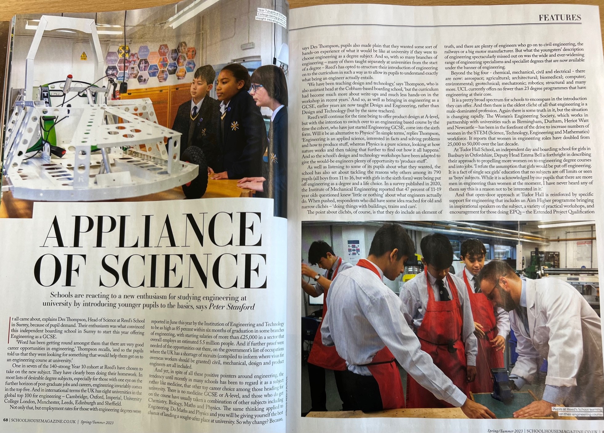 Reed's School Cobham on Twitter "It was great to see Reed's featured