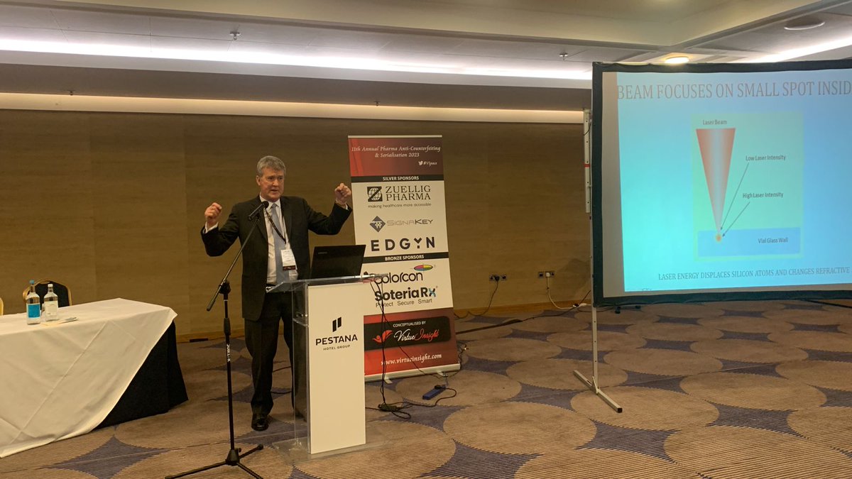 virtue_insight's tweet photo. Sponsor Session! Our key speaker @RichardMcDerm16 , CEO, @SignaKey presenting about SIGNAKEY INSIDE WALL OF GLASS VIAL SATISFIES DSCSA AND FMD SERIALIZATION REQUIREMENTS in 11th #Pharma #AntiCounterfeiting &amp; #Serialisation 2023 https://t.co/KGt2oQYfn5

#healthcare #VIpacs https://t.co/36L0lWt7Yp