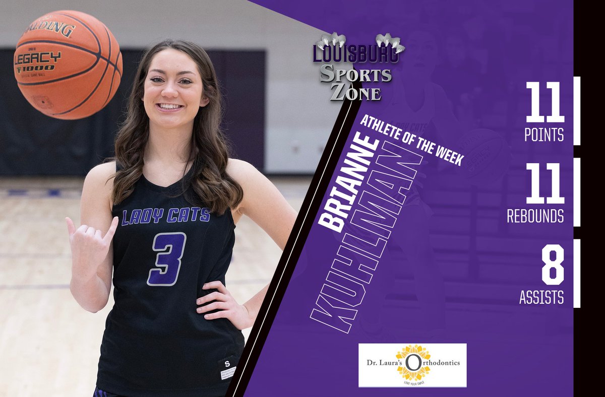 Here is the newest Louisburg Sports Zone Athlete of the Week -- senior Brianne Kuhlman. Congrats <a href="/BrianneKuhlman/">Brianne Kuhlman</a>!  louisburgsportszone.com/2023/02/week-8…