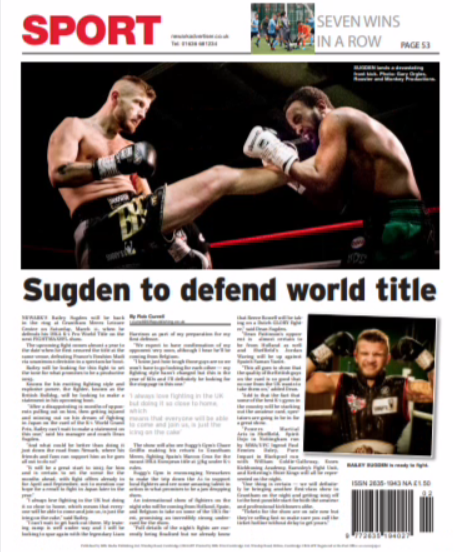 RobCurrell's tweet photo. Some of the back pages of The Advertiser so far this year. I quite like them. We try to mix it up a bit. 

#Newark #Newarkadvertiser #sport #rugby #boxing #kickboxing #football https://t.co/FDpErmr3Sf