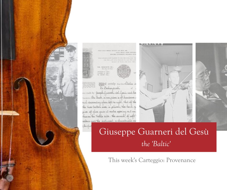 TarisioAuctions's tweet photo. The c. 1731 'Baltic' Guarneri is the highlight of our March auction in New York and is estimated to sell in excess of $10m on March 16. In this week's Carteggio, Tarisio's Founder, Expert and Director, Jason Price examines its history and provenance. 

https://t.co/3n91B8dVaL https://t.co/32qxmyOZVn