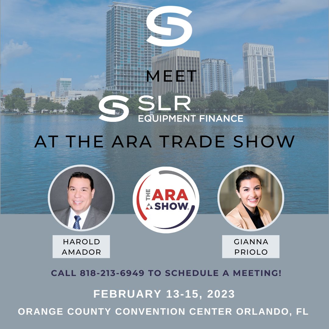 SLR EQF will be attending @ARARentalShow next week in Orlando, FL.

Harold Amador &amp; Gianna Priolo look forward growing new and existing relationships!

If you want to schedule a meeting, please send an email request to info@slreqf.com or call (818) 213-6949