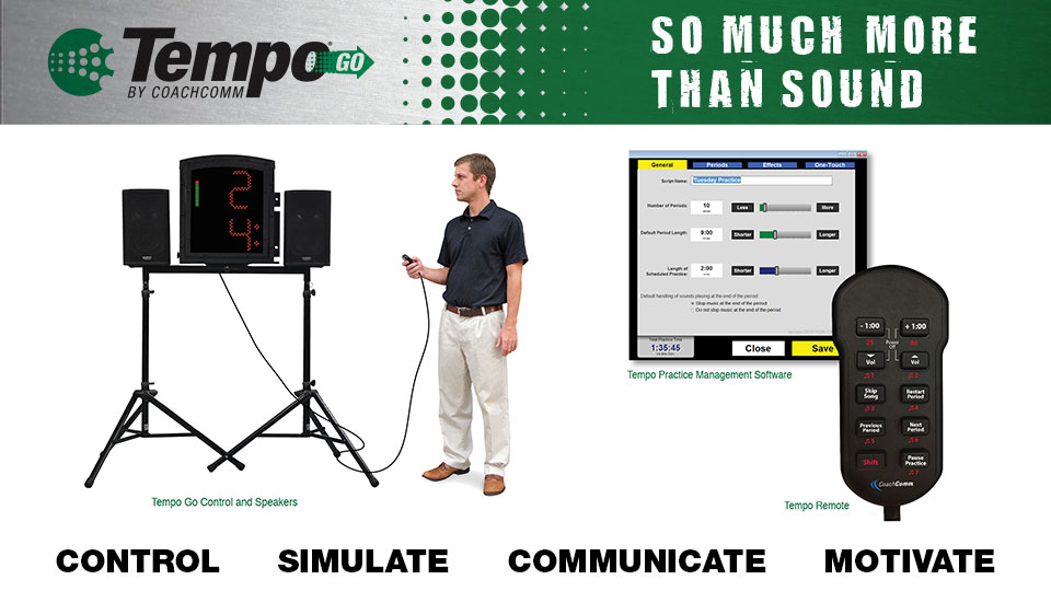 CoachComm's tweet photo. Tempo GO gives you total control over practice by allowing you to simulate powerful sound, communicate effectively, and coordinate to improve practice efficiencies.
Practice smart with #TempoGO. Learn more: https://t.co/bHWpKOWdP2 #PracticeSmarter #WinningSolutions https://t.co/85924haEUG