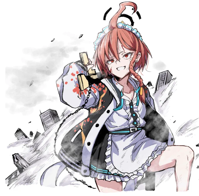 これは絵チャで描いたネル#ブルーアーカイブ#ブルアカ 