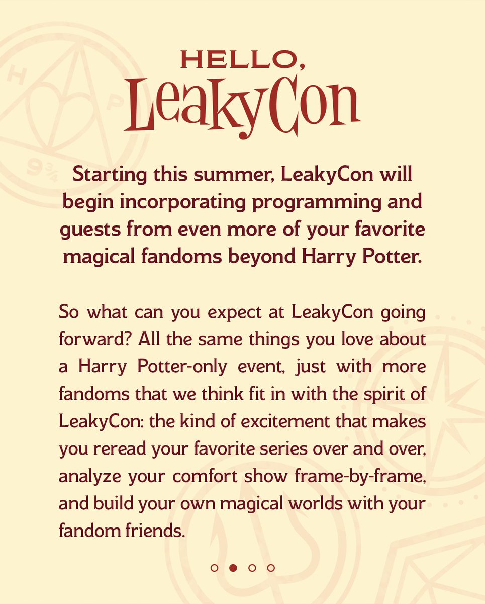 LeakyCon tweet media