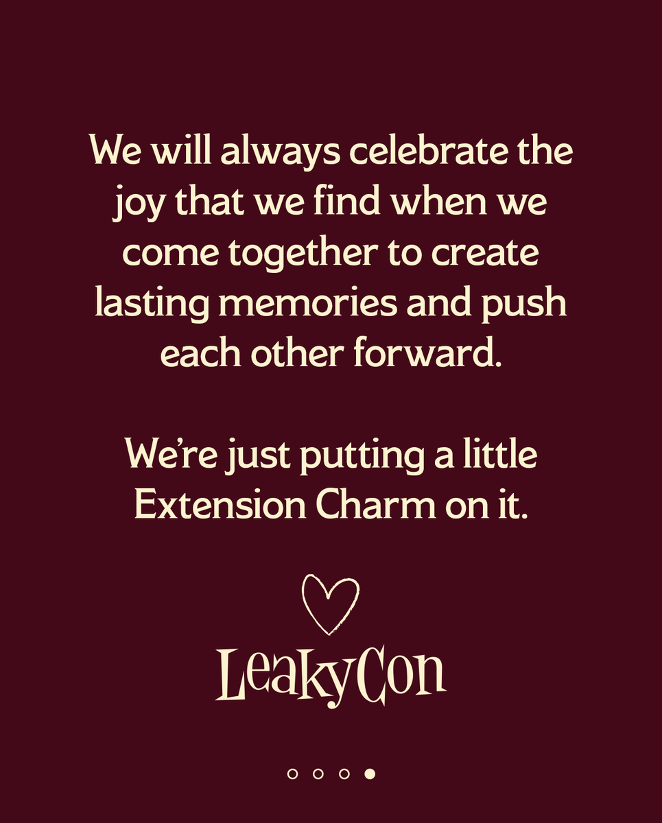 In just six months, we’ll be coming together for #LeakyCon to celebrate the magic of fandom. As the pieces fall into place, we wanted to update you on where we’re headed.

Take a look at programming you can already expect at LeakyCon Chicago at leakycon.com/more-magic