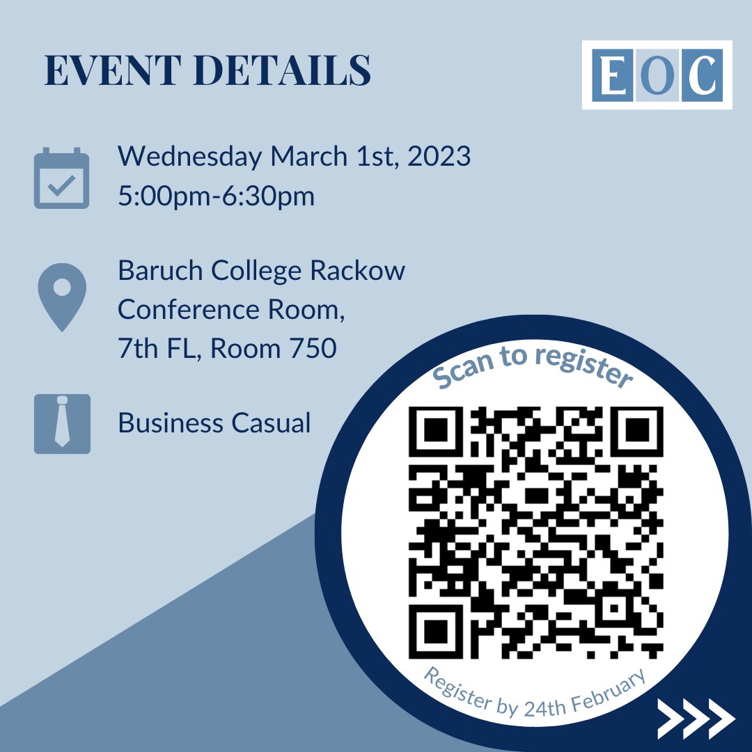Baruch_EOC's tweet photo. Level up your pitch game at our Elevator Pitch Workshop with Rose Maione! RSVP to the event here and take the first step to setting yourself apart - https://t.co/AgXrCDFehS  
#ElevatorPitch #ExecutivesOnCampus #mentoring #workshop #baruch https://t.co/I77w9Q4Qk4