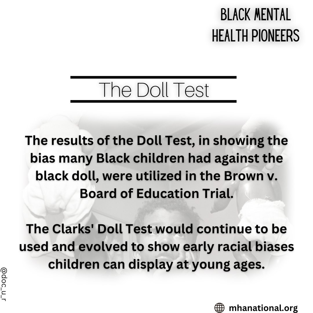 Meet The Clarks!
The genius couple responsible for the "Black Doll Test"

Read about their contributions below!

#BlackHistoryMonth
#MentalHealth
#History
#DocUR