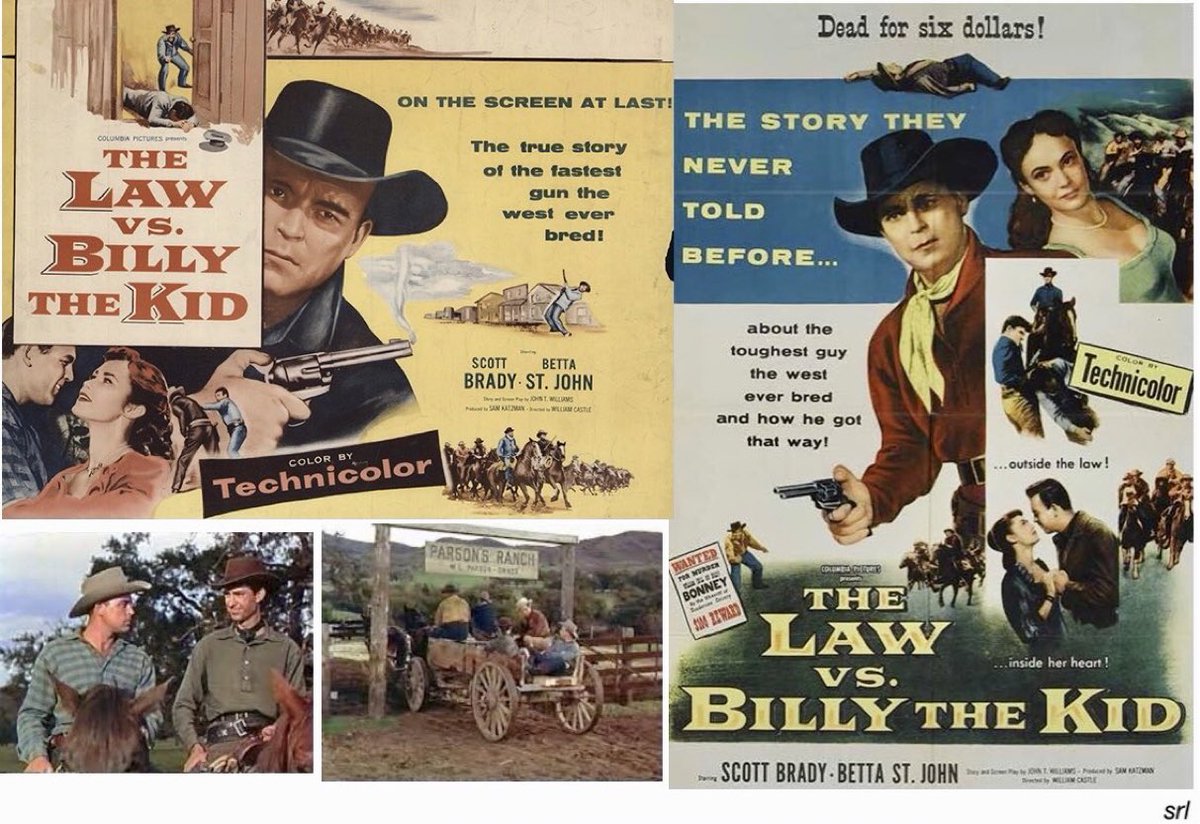 SaveRedlandLibr's tweet photo. 4:50pm TODAY on @TalkingPicsTV #SaddleUp
The 1954 #Western film🎥 “The Law vs. Billy the Kid” directed by #WilliamCastle from a screenplay by Bernard Gordon, Janet Stevenson & Philip Stevenson
🌟#ScottBrady #BettaStJohn #PaulCavanagh #JamesGriffith #AlanHaleJr https://t.co/daCcLuJO77