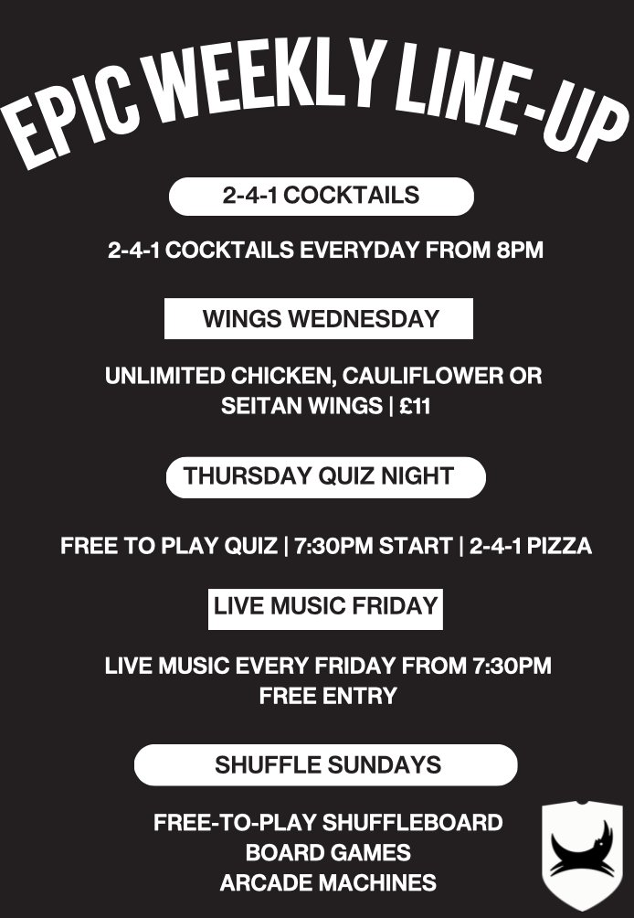 Check out our Awesome New Weekly Line-Up we've got for you Punks!🤩 Starting the first week of March!😁 See you there!😏 #brewdogbradford #bradfordbar #weeklylineup #marchevents