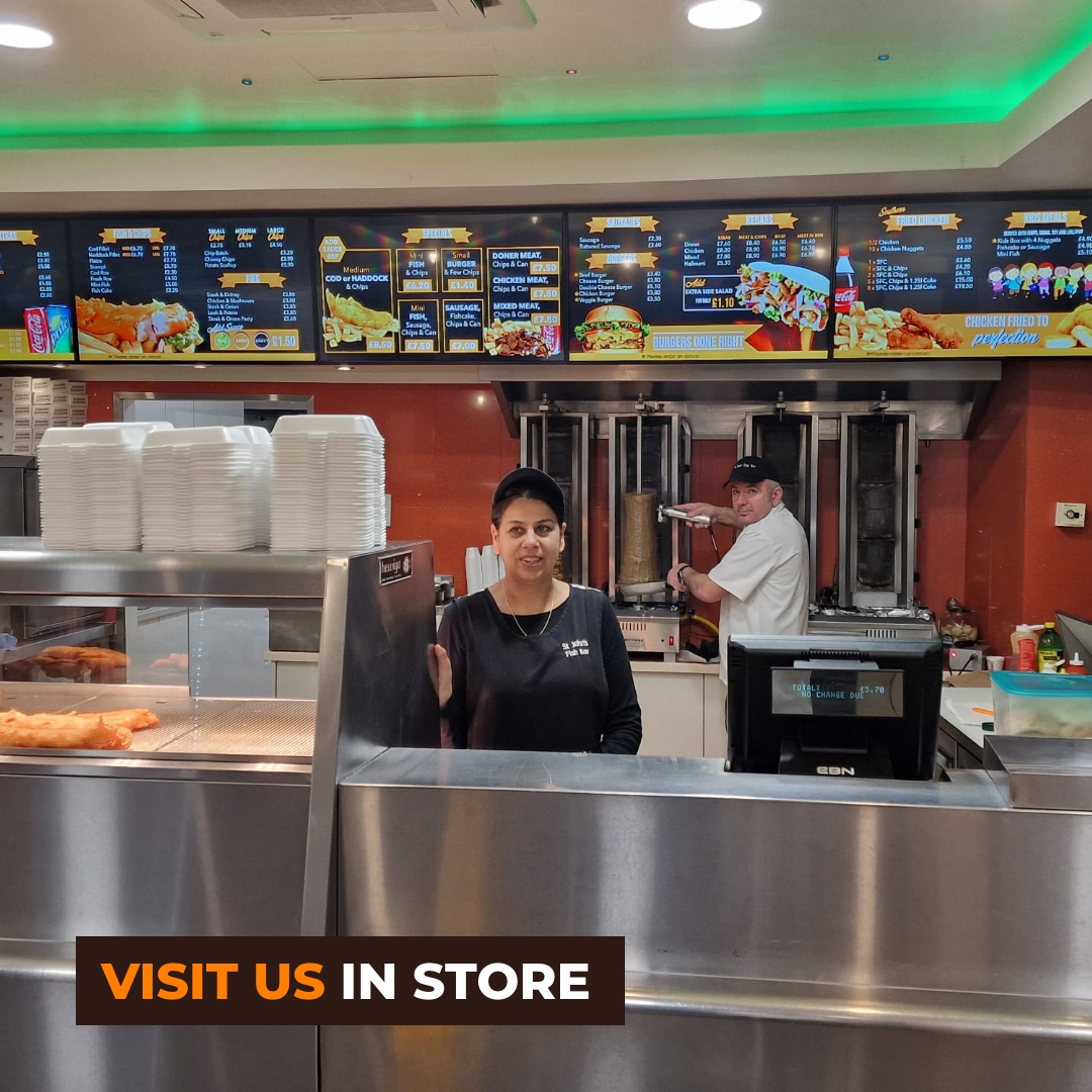 stjohnsfishbar's tweet photo. It’s been a couple of months since our fantastic refurbishment and we’re still just as in love with it. 😍

From our new tiles to our new easy to read in-store menus. 

Visit us to try our award-winning food and check out our refurbished store at the same time. 😋 https://t.co/2fGdlhq6fb
