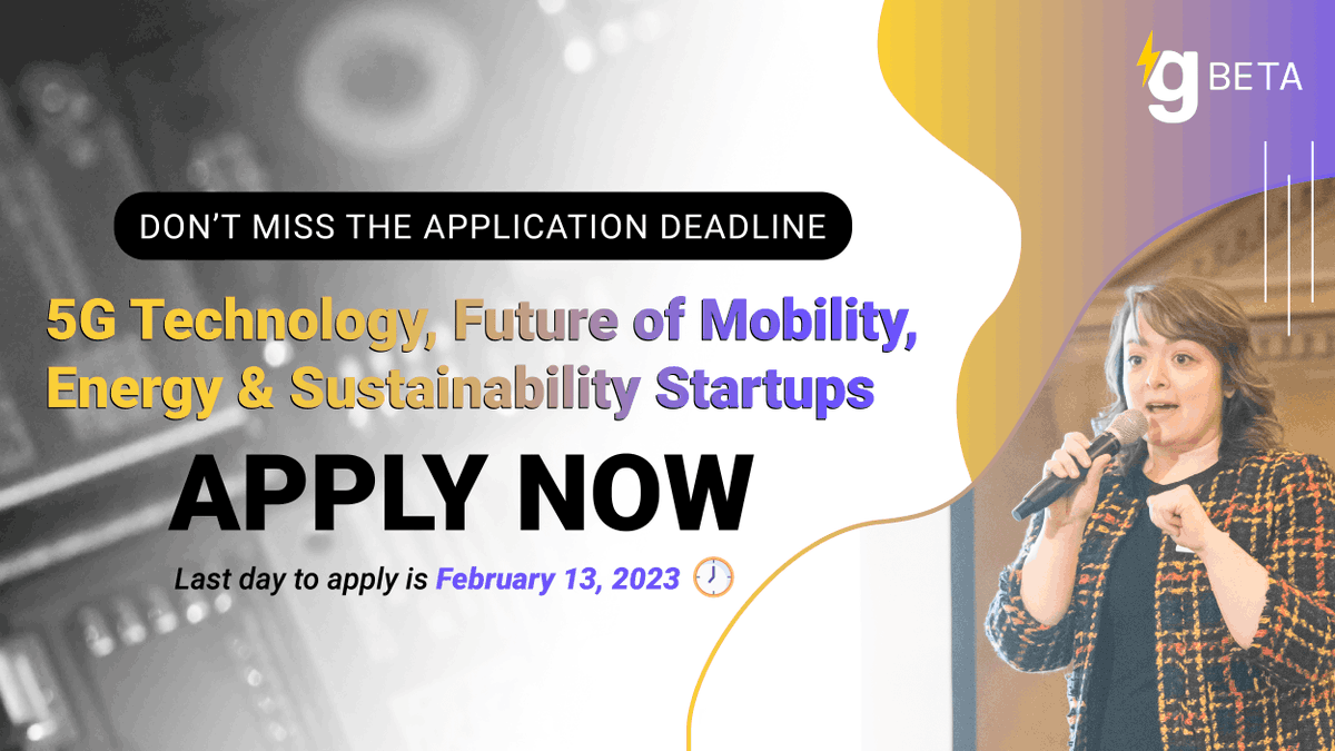gener8tor's tweet photo. Startups working in the 5G Technology, Future of Mobility, or Energy &amp; Sustainability industries can apply now for the FREE gBETA accelerator program! Achieve milestones, meet mentors and pitch investors! Apply by Feb. 13. @gBETAstartups

https://t.co/FNrXPRuvJQ https://t.co/gGpF4oSDPm