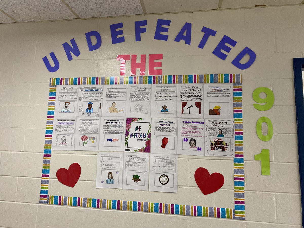atbray's tweet image. 901 @Brooksidejh put together their #IntegratedLearning project called “The Undefeated” just in time for African Heritage month… great work!