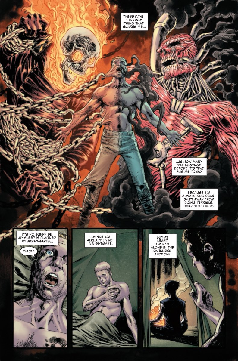 IN COMIC SHOPS TODAY!  A new chapter of horror is beginning for the Ghost Rider, and Danny Ketch is roaring up to speed in the rearview mirror. GHOST RIDER 11 by <a href="/Benjamin_Percy/">Benjamin Percy</a>, <a href="/DaveWachter/">Dave Wachter</a>, and <a href="/BjornBarends/">Björn barends</a>: previewsworld.com/Catalog/NOV220…

#GhostRider 
#Marvel