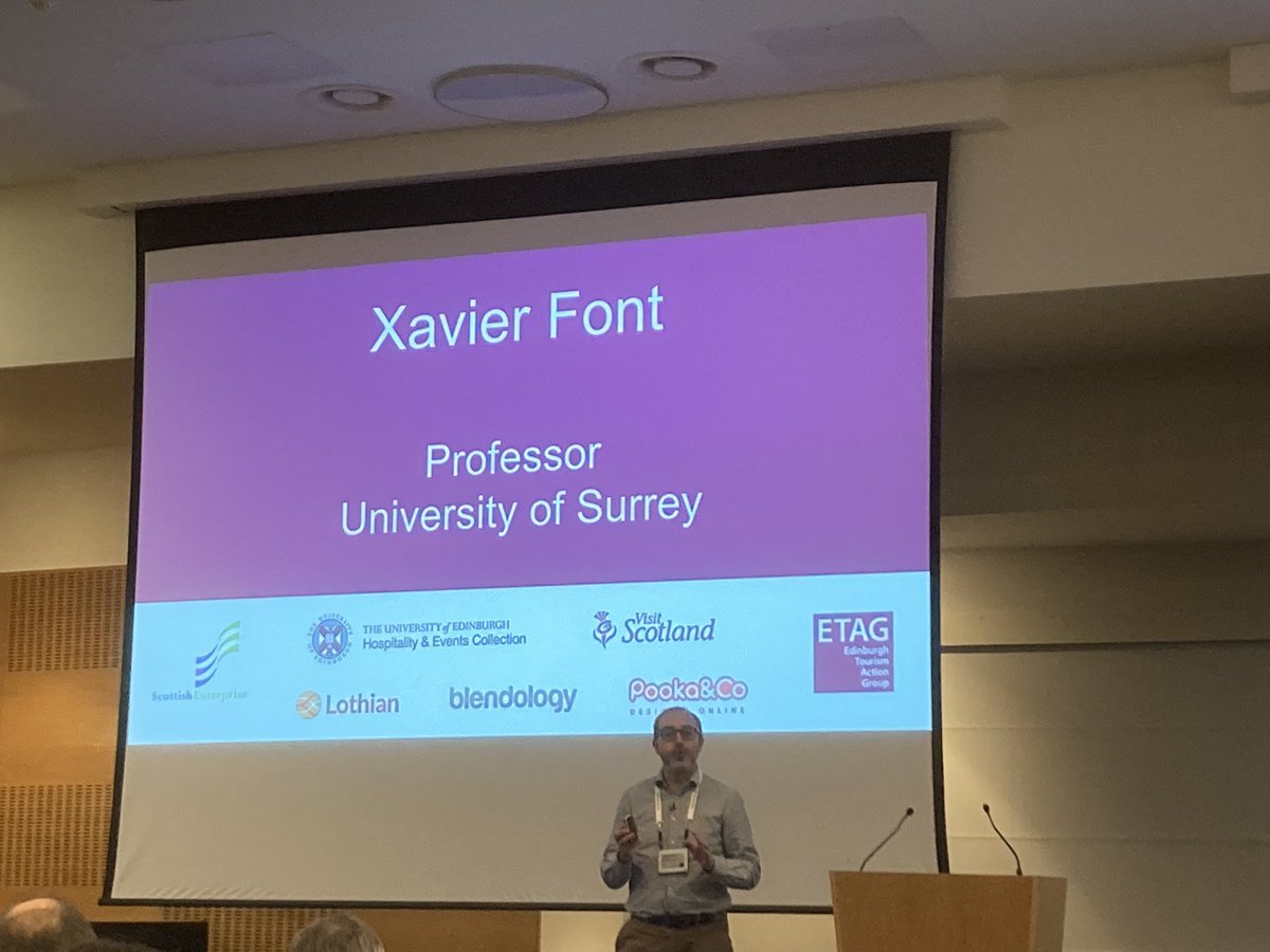 KennethWardrop's tweet photo. Great to hear from @xavierfont one of our previous guest speakers from @DLPScot #DLPScot on #SustainableTourism #ETAG2023 @ETAG_UK https://t.co/Ef31NHBWfy