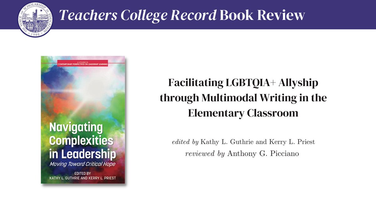 TC Record (@tcrecord) on Twitter photo In their book, Dr. <a href="/kathylguthrie/">Kathy Guthrie</a> & Dr. Priest "focus on the issues faced in the higher education community both as a deliverer of services and a teacher of leadership." Read the review by Dr. <a href="/tonypicciano/">Anthony Picciano</a>: ow.ly/OIj250MFXQM <a href="/InfoAgePub/">IAP</a> @HC_SOE @floridastate <a href="/KStateSSL/">K-State Staley School of Leadership</a> In their book, Dr. <a href="/kathylguthrie/">Kathy Guthrie</a> & Dr. Priest "focus on the issues faced in the higher education community both as a deliverer of services and a teacher of leadership." Read the review by Dr. <a href="/tonypicciano/">Anthony Picciano</a>: ow.ly/OIj250MFXQM <a href="/InfoAgePub/">IAP</a> @HC_SOE @floridastate <a href="/KStateSSL/">K-State Staley School of Leadership</a>
