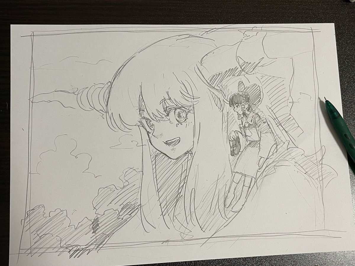 靴脱いでたらかわいいかなっていう落書き。 