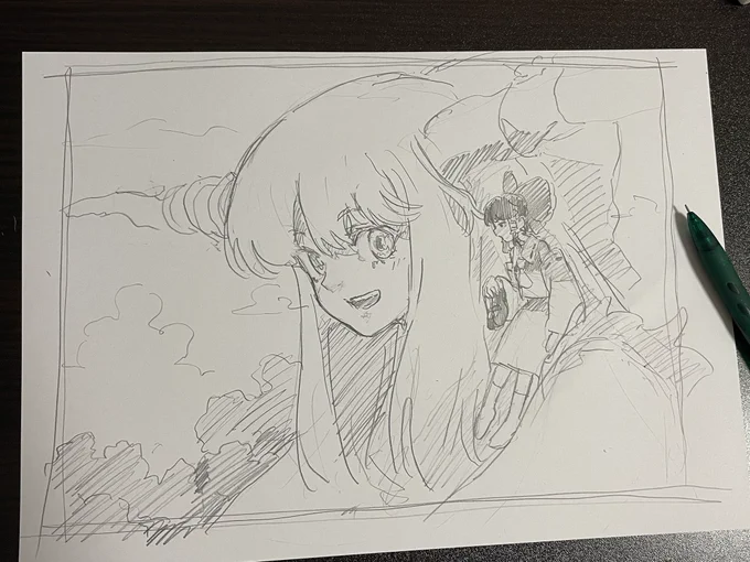 靴脱いでたらかわいいかなっていう落書き。 