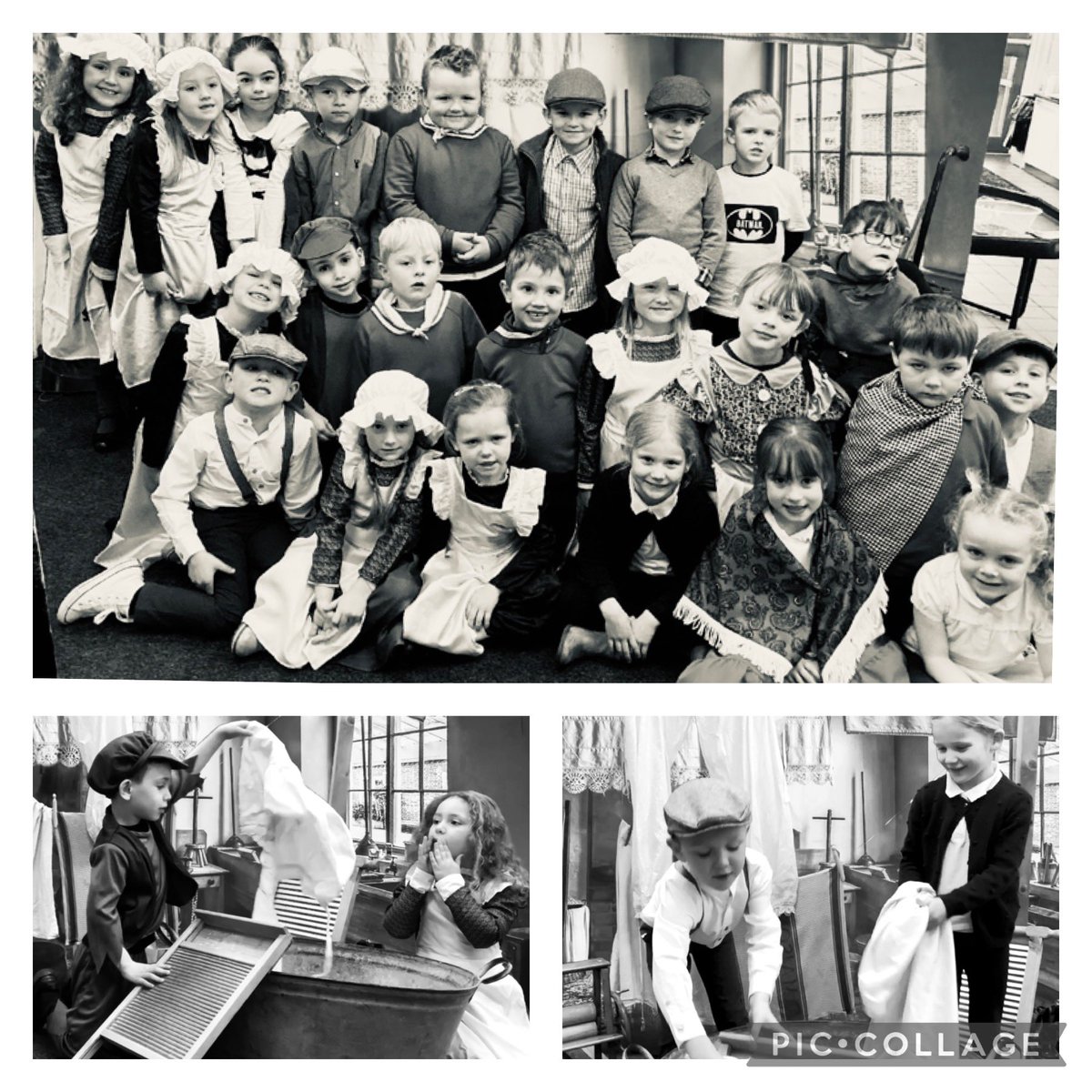 Today we hosted a washday in dosbarth un. We have been busy using the green screen and tasting traditional Welsh food. The pupils awareness of Wales in past is continuing to grow and develop throughout our topic. Huge thank you to <a href="/WindingH/">Winding House</a> for the use of the equipment.