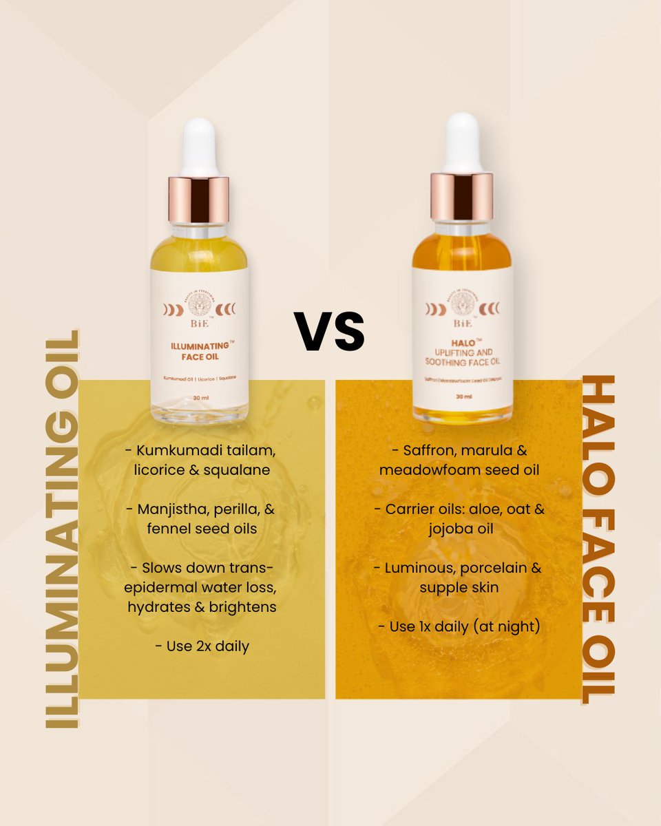 WHICH ONE DO YOU BiELIEVERS USE MORE OFTEN? 👀

Shop both these brightening face oils at link in bio!  

#faceoil #bestfaceoil #skincare #cleanskincare #cleanbeauty #sustainable #skincareproducts #oils #faceoils #BiE #beautyineverything #nofilterskin #skinsolutions #skingoals