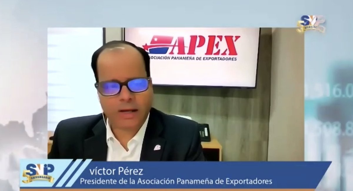 Victor Pérez presidente de @APEXPANAMA nos da a conocer los resultados y las perspectivas de las exportaciones en Panamá