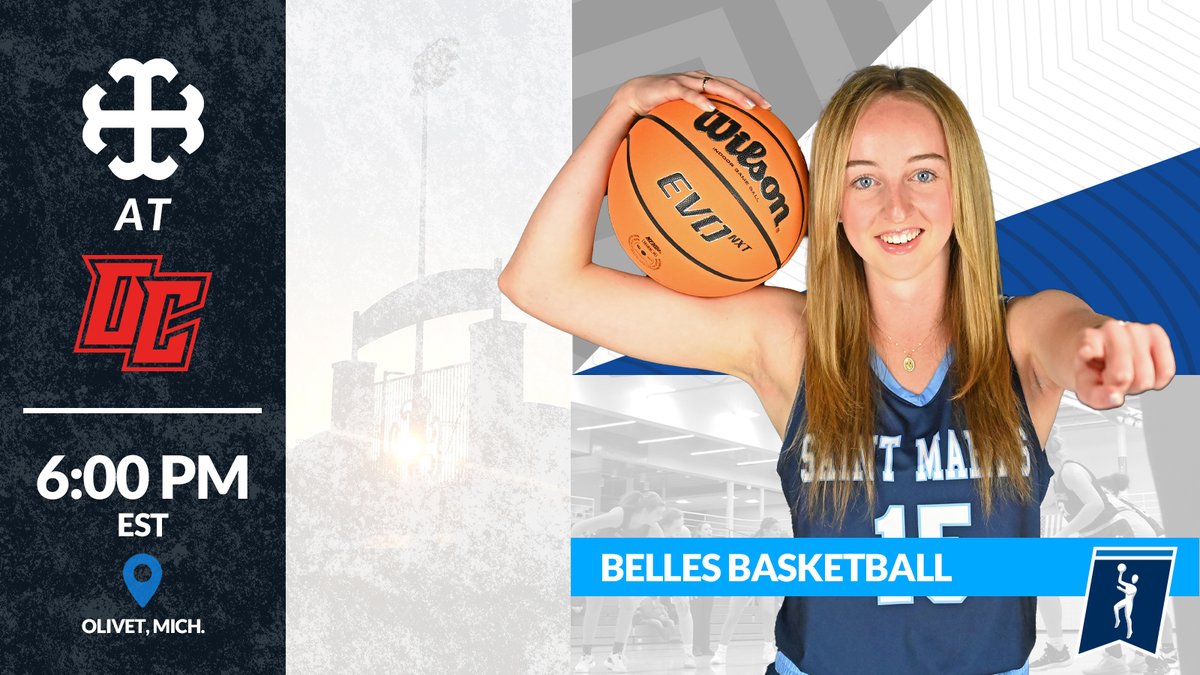 LET'S GOOOO!!! Basketball travels to Olivet for a 6pm game tonight!

📊 - olivetcomets.com/sports/wbkb/20…
📺 - portal.stretchinternet.com/olivetcollege/
🎟️ - olivetcomets.com/tickets/index

#GoBelles | #BelleYeah