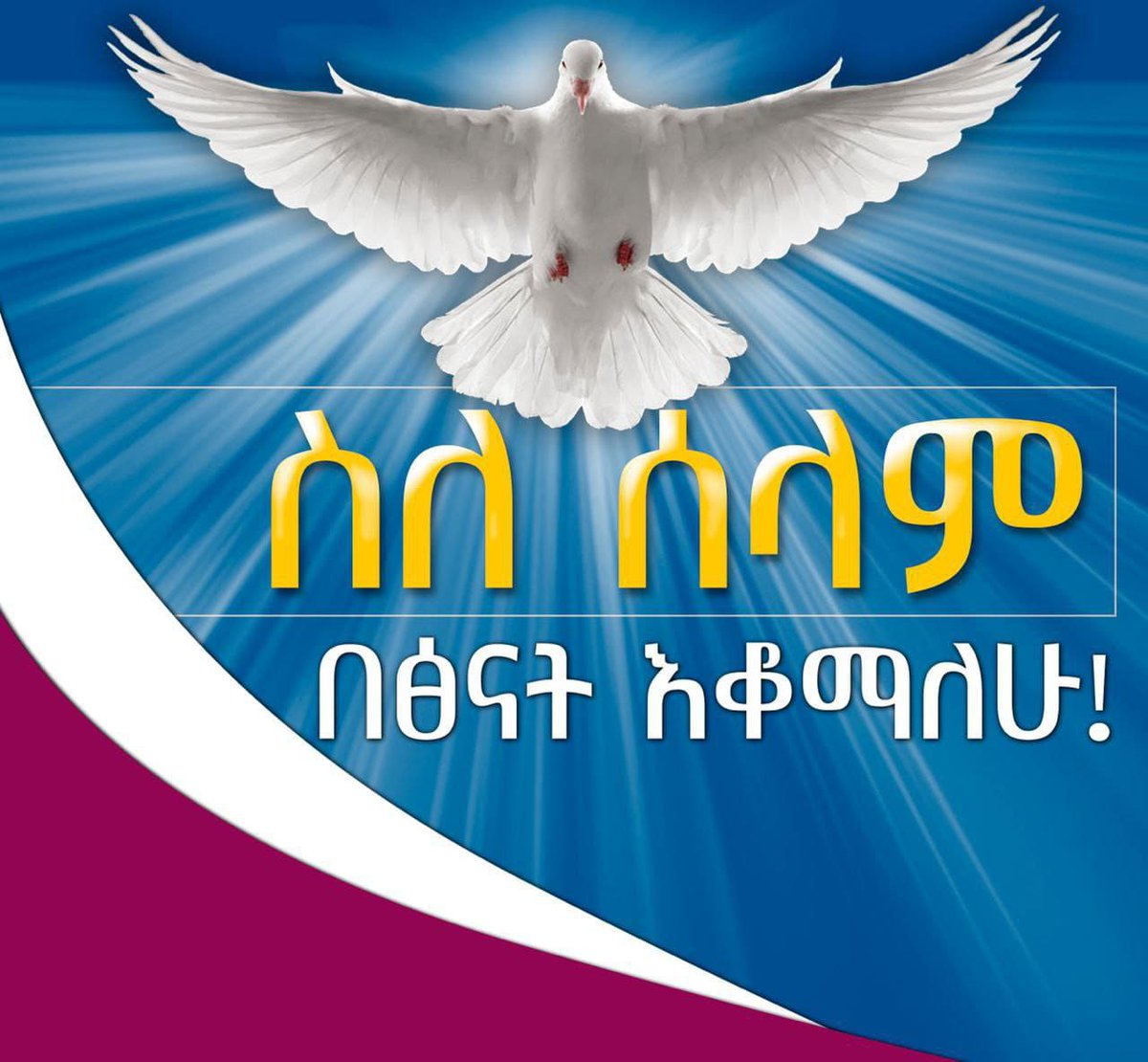 DiresilignB's tweet photo. ስለ ሰላም በፅናት እቆማለሁ! https://t.co/dK1JqkAWVN