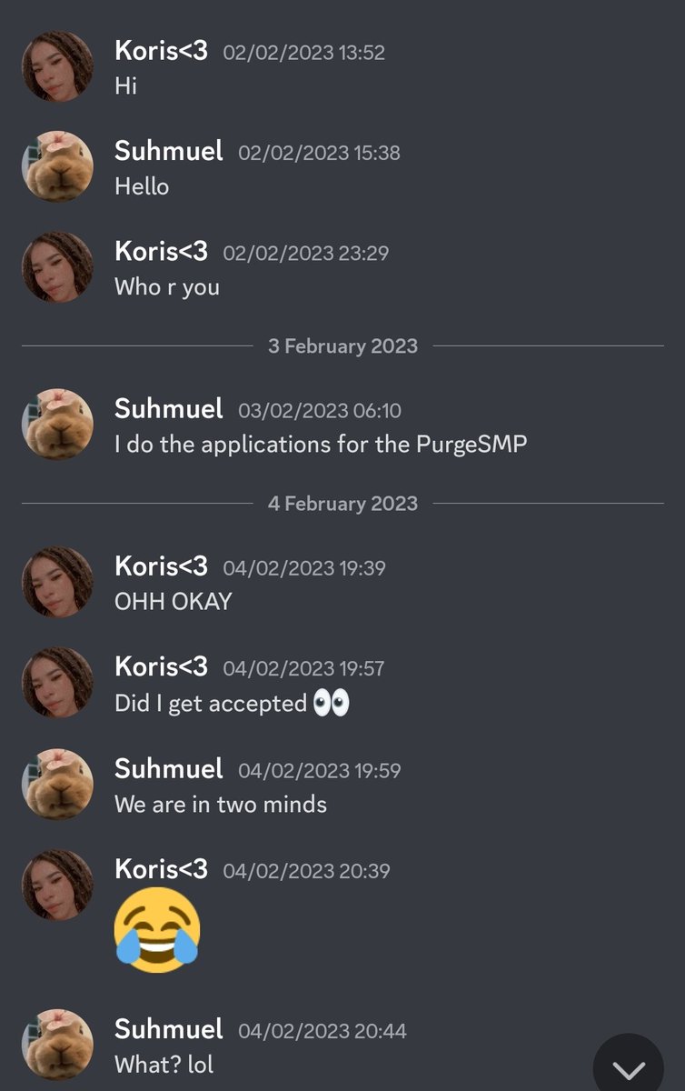 TheRealPurgeSMP's tweet photo. Understandably @Koris0 hadn't understood that I was the owner of the server.  However as you can see the replies regularly take 24 hours or longer which caused some concern for us. https://t.co/JhcKceCH8k