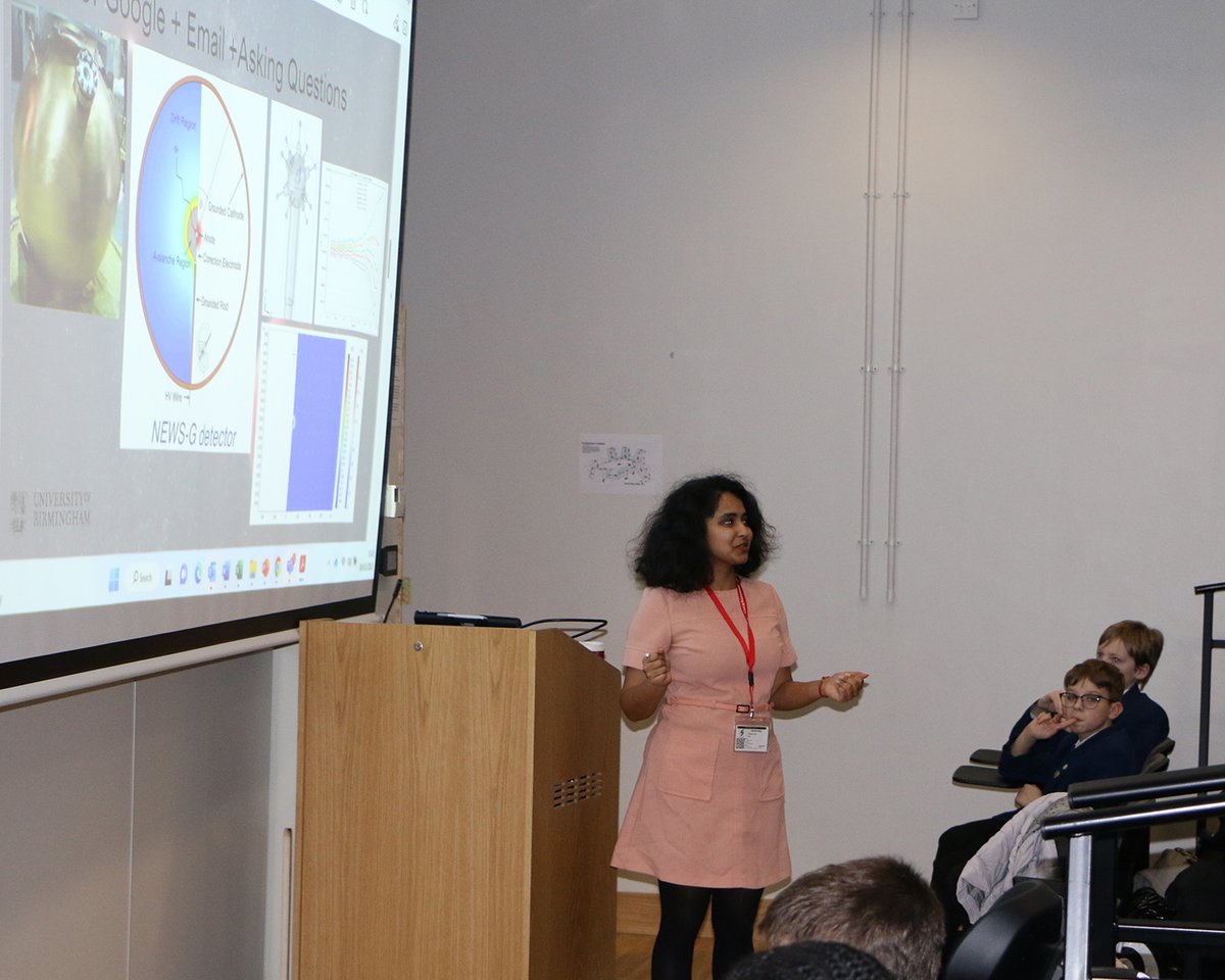 NA_NucleusSTEM's tweet photo. Northampton Academy Nucleus STEM Lecture Series was pleased to welcome Anwesha Sahu from the University of Birmingham, who presented to students about 'Astronomy and Particle'. Thanks go to Anwesha for her time.
@northacad #STEM #NucleusSTEM #STEMlectures #northamptonacademy https://t.co/7Mh88ZcEfP