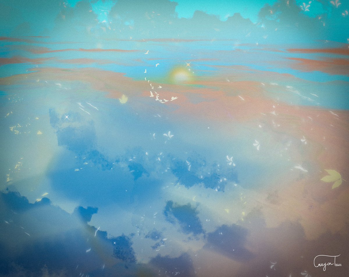 crayont_art's tweet photo. today painting ☁️ ✨
#painting #digitalpainting #digitalart #art #illustration #coluds https://t.co/PObplfpObo