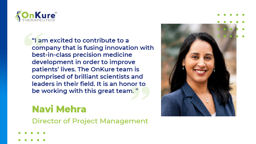 OnKureTx's tweet photo. Meet #OnKure’s new Director of Project Management, Navi Mehra. Welcome to the #OnKure team! https://t.co/Ka7yidEJzo