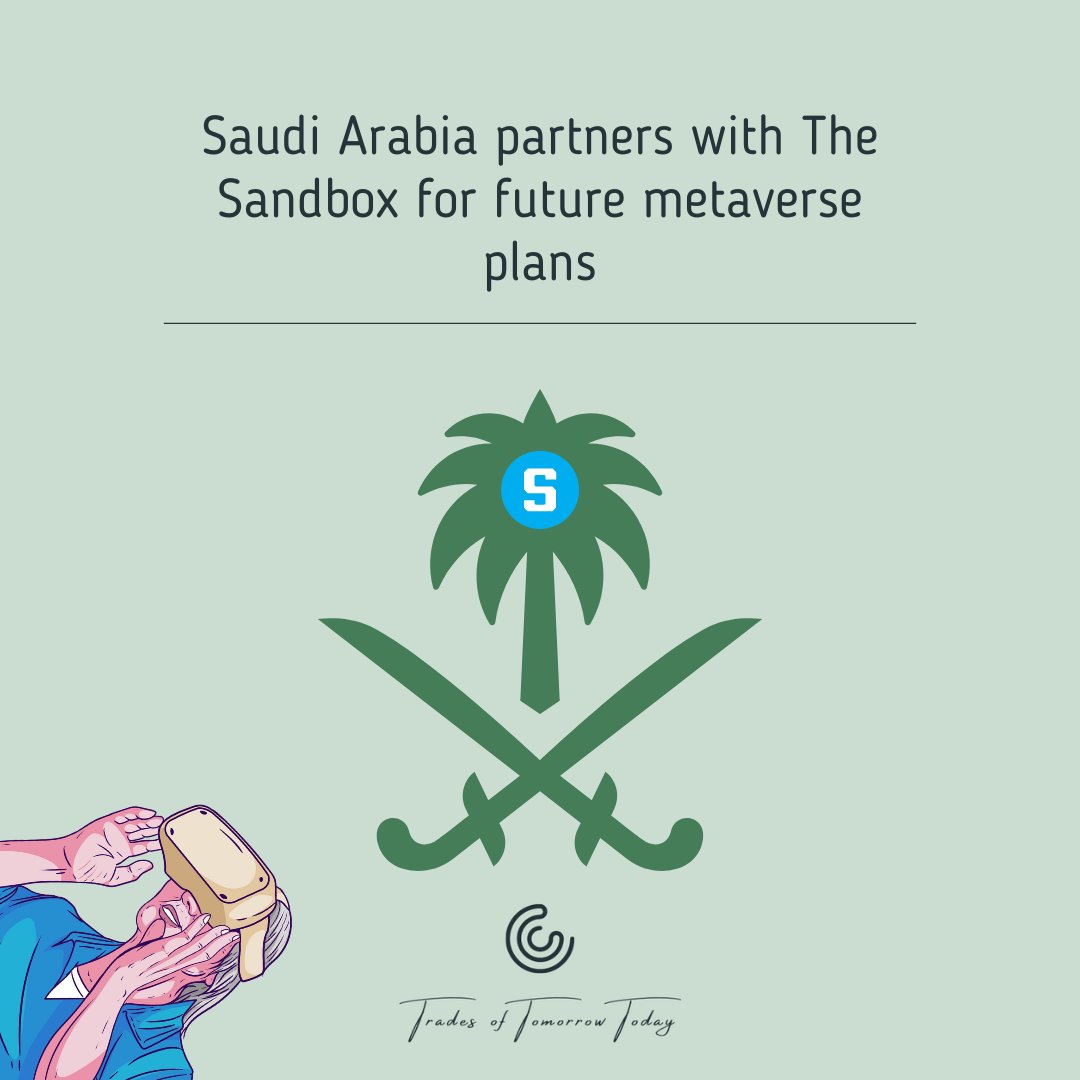 Partnership alert! The Sandbox &amp; Saudi Arabia DGA in MOU for metaverse dev. Exploring, advising, and supporting one another in the Web3 space 

#sandbox #LEAP2023 #MiddleEast #MetaverseDevelopment