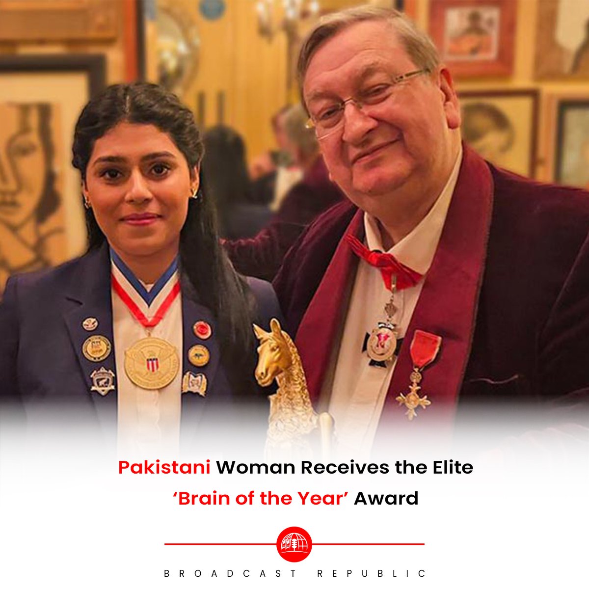 BcastRepublic's tweet photo. The UK’s Brain Trust honoured Pakistani educator Sania Alam with the coveted “Brain of the Year” award in recognition of her contributions to advancing global mental literacy and enhancing education through super-learning.

#SaniaAkram #SaniaAlam #Brainoftheyear #HBLPSL8 https://t.co/WXWOup8bWC
