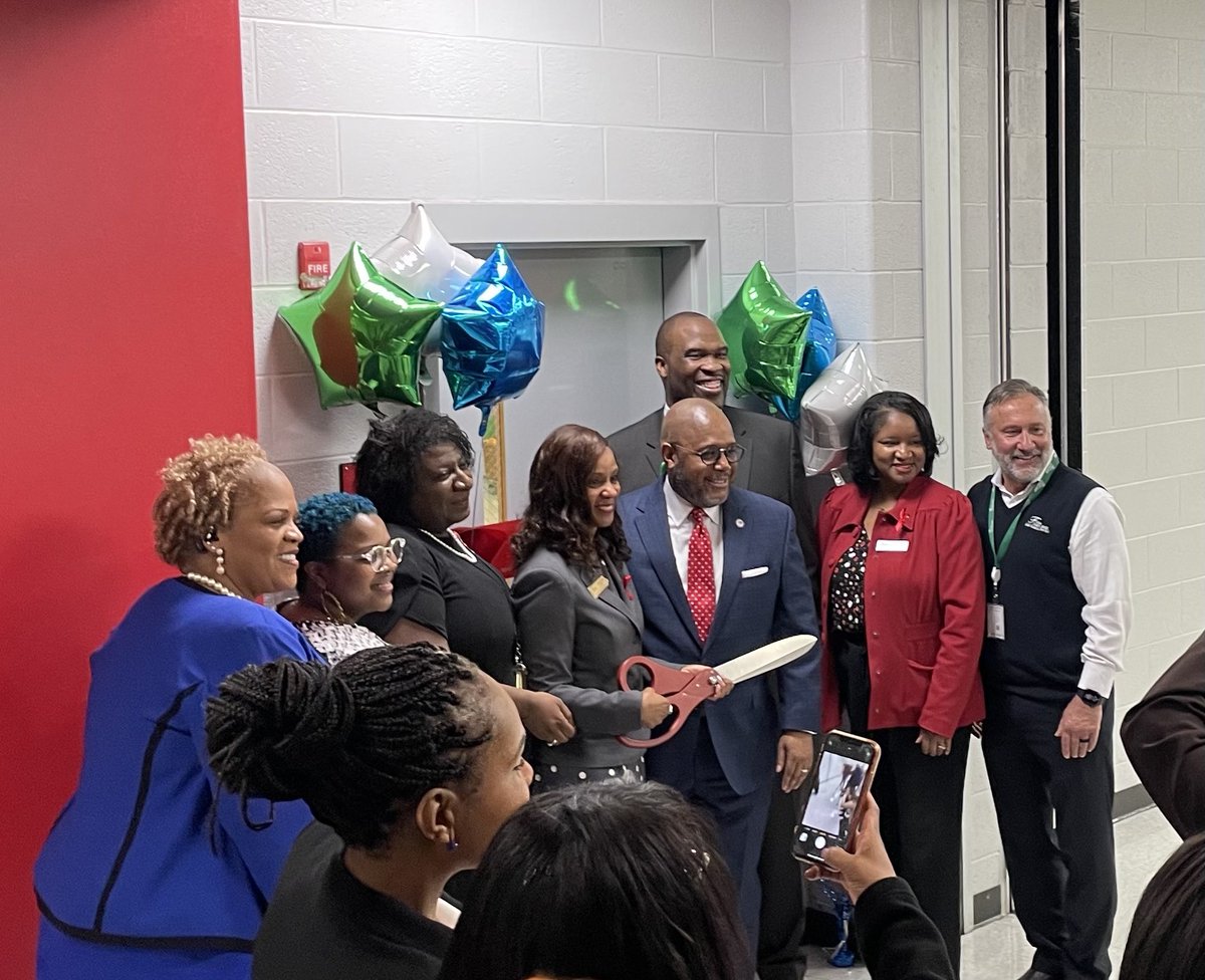 JScottFarr's tweet photo. What a beautiful morning at the re-launch of the Banneker SAFE Center. As @jasonjstamper stated it is Heart Work! @BHSSAFECenter @Banneker_HS @MaribelbellEds https://t.co/UYGdt9j98t