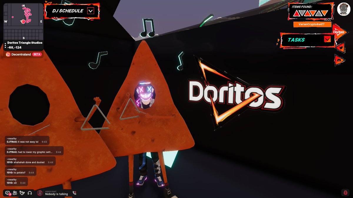 VarianCrypto's tweet photo. 🚀🔥Its amazing thank you so much DORITOS!!!
@polygonalmind @Doritos @NFT_NYC @decentraland @DCL_Events @0xPolygon
#DoritosTriangleStudios #entry #Doritos #Decentraland #polygon #Polygonalmind https://t.co/uesHf5yiHI