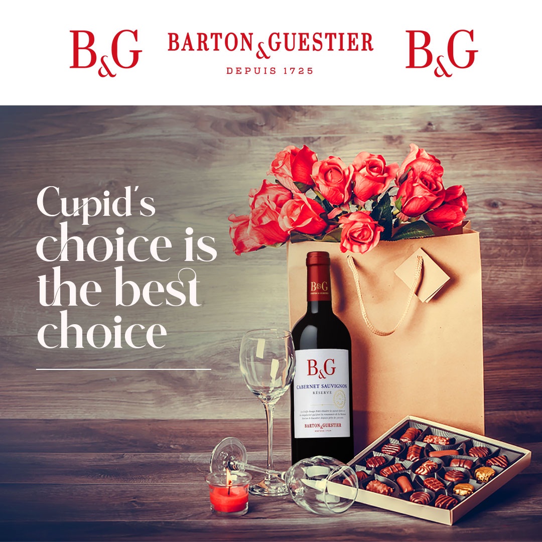 Bartonguestier1's tweet photo. Cupid has chosen and the best Valentine’s gift package includes Chocolates, Roses and a bottle of Barton &amp; Guestier. https://t.co/RMQeVAe3s4
