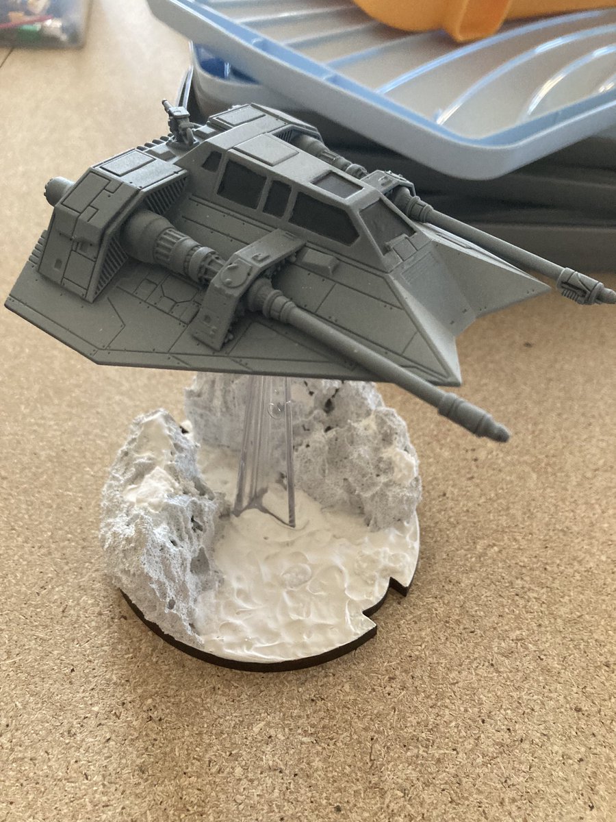 monkeylikesjam's tweet image. Snow speeder for #StarWarsLegion #Warmongers #paintingminiatures #StarWars