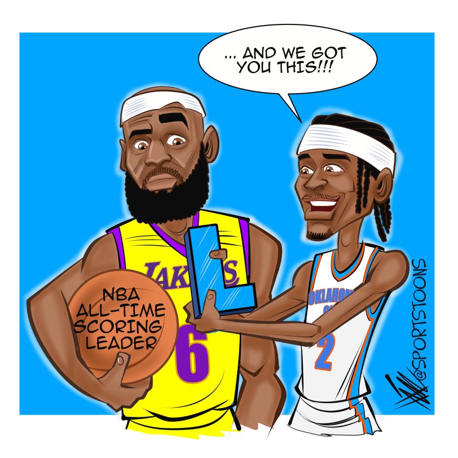 Sportstoons on Twitter "Congrats to LeBron on the scoring title. There