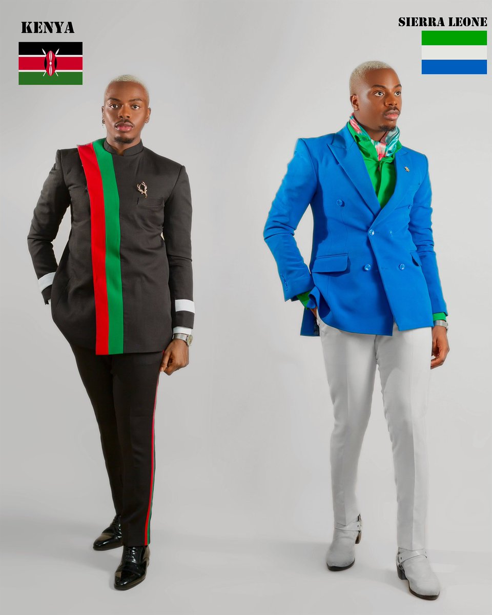 Enioluwa's tweet photo. Dressed up as 11 African Flags. 
What's your favourite?✨ https://t.co/93DDnGFi9L