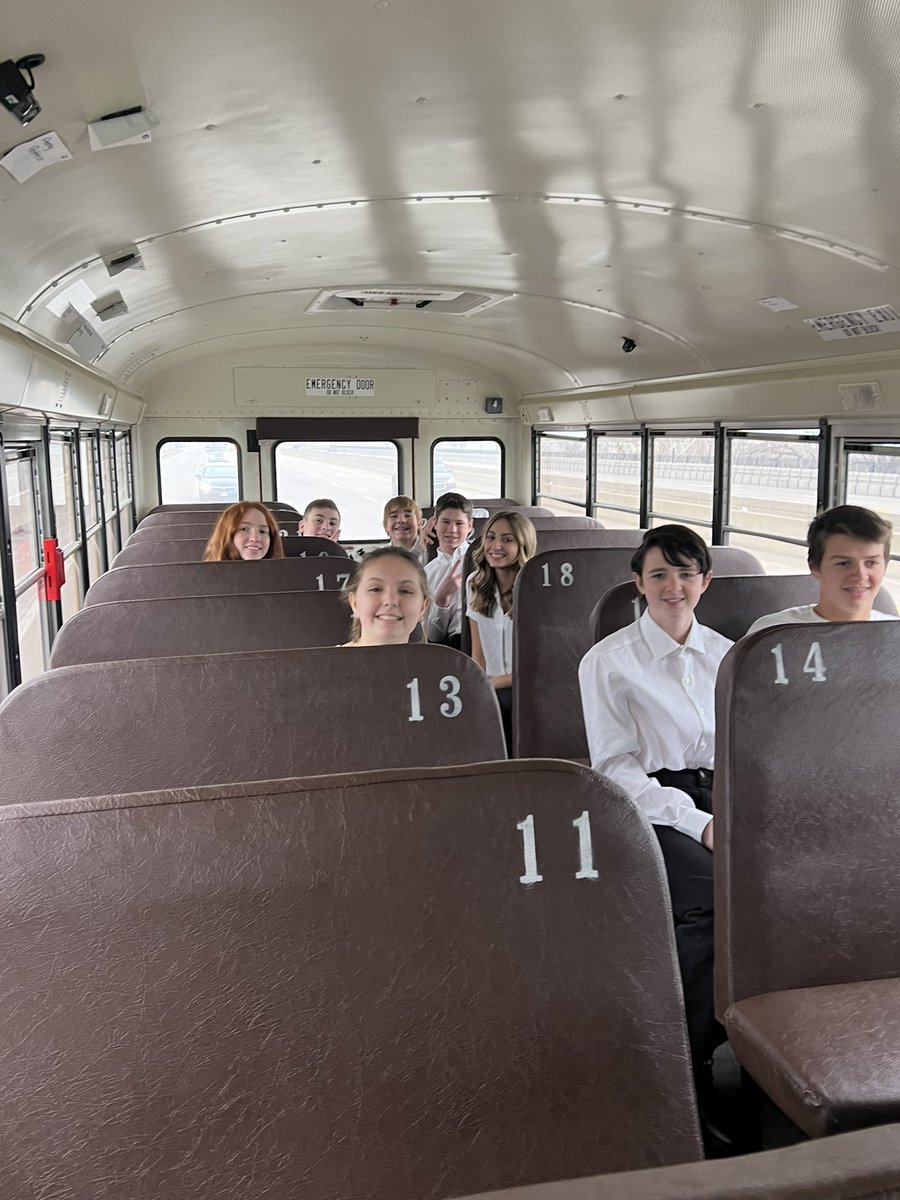 And we are off! 8th grade students are heading to UMSL for the <a href="/DesLeeFineArts/">Des Lee Fine Arts Collaborative</a> Festival! <a href="/OrchardFarmRV/">Orchard Farm RV</a> <a href="/OFR5_Activities/">Orchard Farm R-V Activities</a> <a href="/ofhsband/">OFHS Band</a>